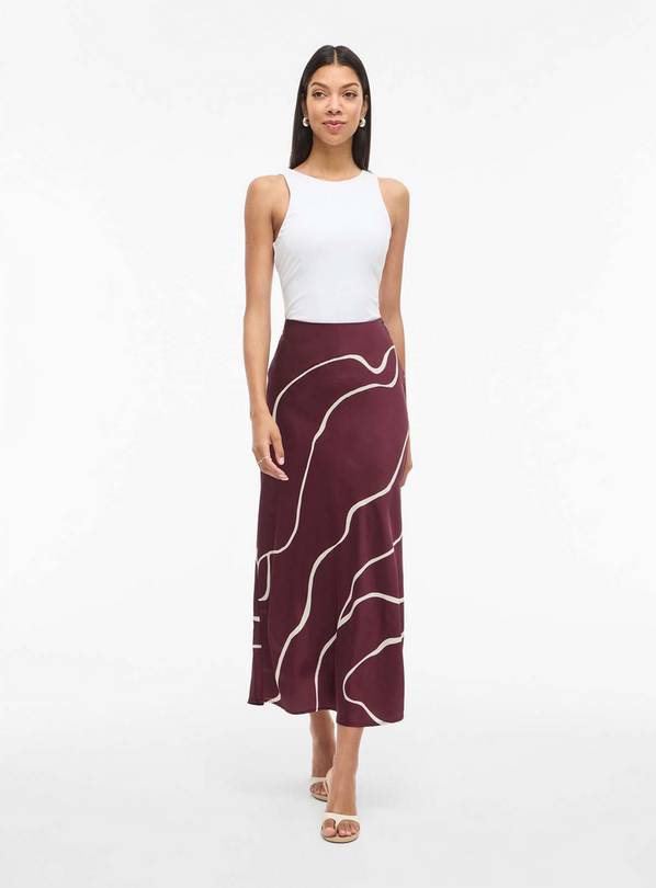 VILA Ellette High Waist Midi Skirt 16